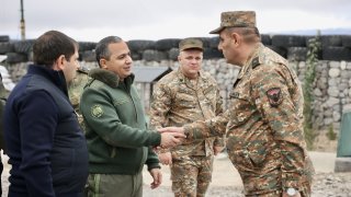 The Chairman of the Investigative Committee Artur Poghosyan with RA Minister of Defense Suren Papikyan Visited Southeastern Border Zone of the Republic